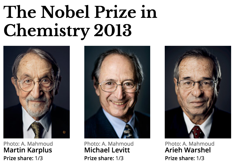 2013 Nobel Prize in Chemistry